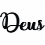 Palavra Decorativa Deus Lettering Para Parede - 6mm