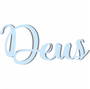 Palavra Decorativa Deus Lettering Para Parede - 6mm