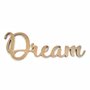 Palavra Decorativa Dream Lettering Para Parede 35cm em Mdf Cru 6mm