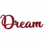 Palavra Decorativa Dream Lettering Para Parede - 6mm