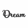 Palavra Decorativa Dream Lettering Para Parede - Laqueado 6mm