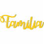 Palavra Decorativa Família Lettering Para Parede - 6mm