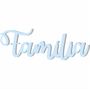Palavra Decorativa Família Lettering Para Parede - 6mm