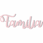 Palavra Decorativa Família Lettering Para Parede - 6mm