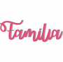 Palavra Decorativa Família Lettering Para Parede - 6mm
