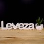 Palavra Decorativa Leveza 45cm em Mdf 15mm