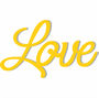 Palavra Decorativa Love Lettering Para Parede - 6mm