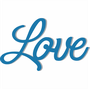 Palavra Decorativa Love Lettering Para Parede - 6mm
