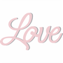 Palavra Decorativa Love Lettering Para Parede - 6mm