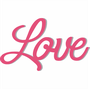 Palavra Decorativa Love Lettering Para Parede - 6mm
