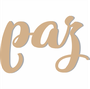 Palavra Decorativa Paz Lettering Para Parede - 6mm