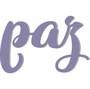 Palavra Decorativa Paz Lettering Para Parede - 6mm