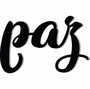 Palavra Decorativa Paz Lettering Para Parede - 6mm