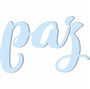 Palavra Decorativa Paz Lettering Para Parede - 6mm