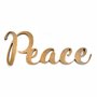 Palavra Decorativa Peace Lettering Para Parede 35cm em Mdf Cru 6mm