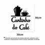 Palavras Decorativas Aplique Cantinho do Café Lettering Para Parede - Laqueado 3mm