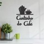 Palavras Decorativas Aplique Cantinho do Café Lettering Para Parede - Laqueado 6mm