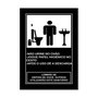 Placa de Higiene para Banheiro Masculino