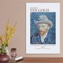 Placa Decorativa Autorretrato co Chapéu de Feltro de Van Gogh