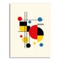 Placa Decorativa Bauhaus Formas Coloridas