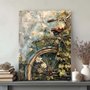 Placa Decorativa Bicicleta Pintura Texturizada Vintage Farmhouse