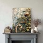 Placa Decorativa Bicicleta Pintura Texturizada Vintage Farmhouse