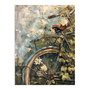 Placa Decorativa Bicicleta Pintura Texturizada Vintage Farmhouse