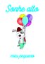 Placa Decorativa Cachorrinho Com Balão Frase: "Sonhe Alto Meu Pequeno"