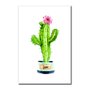 Placa Decorativa Cactus em Vaso Love