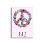 Placa Decorativa Com Suporte Frase: Paz Simbolo Da Paz E Do Amor