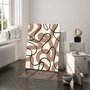 Placa Decorativa Curvas Abstratas Estilo Japandi