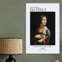 Placa Decorativa Dama com Arminho de Leonardo da Vinci