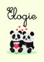 Placa Decorativa Dois Pandas Abraçados Frase: "Elogie"