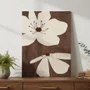 Placa Decorativa Floral Chocolate Estilo Modern Heritage