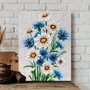 Placa Decorativa Flores Margaridas Vintage Farmhouse