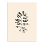 Placa Decorativa Folhas Abstratas Minimalistas Estilo Japandi