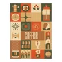 Placa Decorativa Geométrica Coffee Culture Estilo Modern Heritage