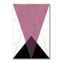 Placa Decorativa Geométrico Triângulo Preto