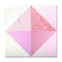 Placa Decorativa Geométrico Triângulos Rose