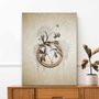 Placa Decorativa Molduras Com Flores Vintage