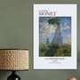 Placa Decorativa Mulher com Sombrinha de Claude Monet