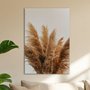 Placa Decorativa Natureza Minimalista Plantas Secas