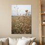 Placa Decorativa Natureza Minimalista Plantas Secas