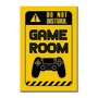 Placa Decorativa Nerd Geek Aviso Do Not Disturby. Game Room