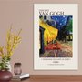 Placa Decorativa O Terraço do Café à Noite de Van Gogh