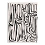 Placa Decorativa Padrão Abstrato Minimalista Estilo Japandi