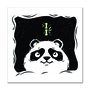 Placa Decorativa Panda quer Bambu