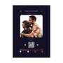 Placa Decorativa Personalizada Interativa com QR Code - Fundo Preto