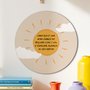 Placa Decorativa Redonda Frase