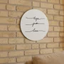 Placa Decorativa Redonda Frase Hope Faith Love Placa Decorativa Redonda Frase Hope Faith Love